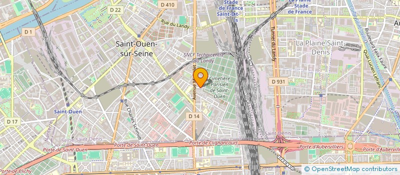 localisation de l'entreprise SCI GEKA 1 à SAINT-OUEN-SUR-SEINE