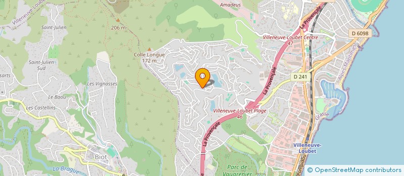 localisation de l'entreprise SCI GEKAT  VILLENEUVE-LOUBET