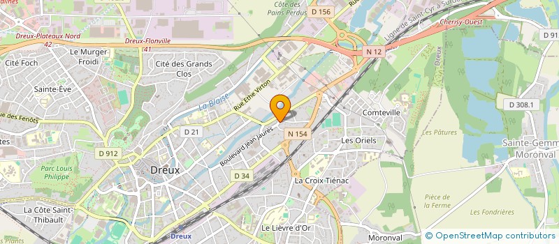 localisation de l'entreprise SCI GEKY à DREUX