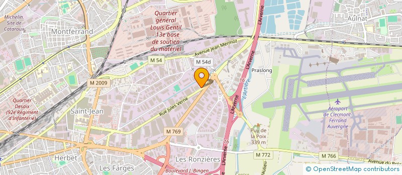 localisation de l'entreprise SCI GELDI  CLERMONT-FERRAND