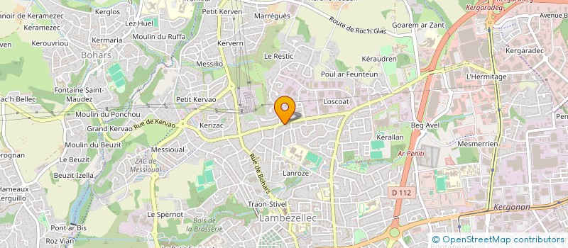 localisation de l'entreprise SCI GELEBART BOHARS  BREST