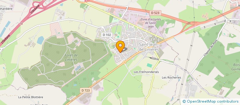 localisation de l'entreprise SCI GELINEAU FAMILY  SAINT-LEGER-DE-LINIERES