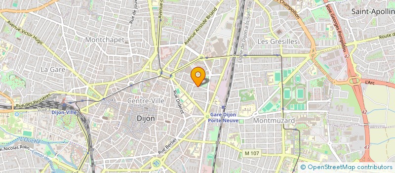 localisation de l'entreprise SCI GELIO à DIJON