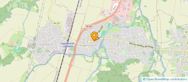 localisation de l'entreprise SCI GELLYON  FEGERSHEIM