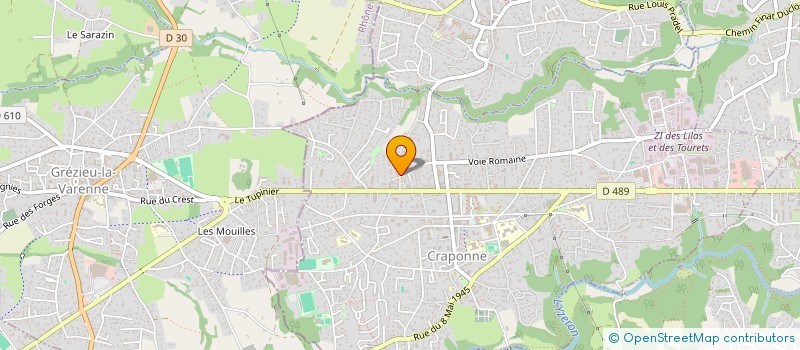 localisation de l'entreprise SCI GELO  CRAPONNE