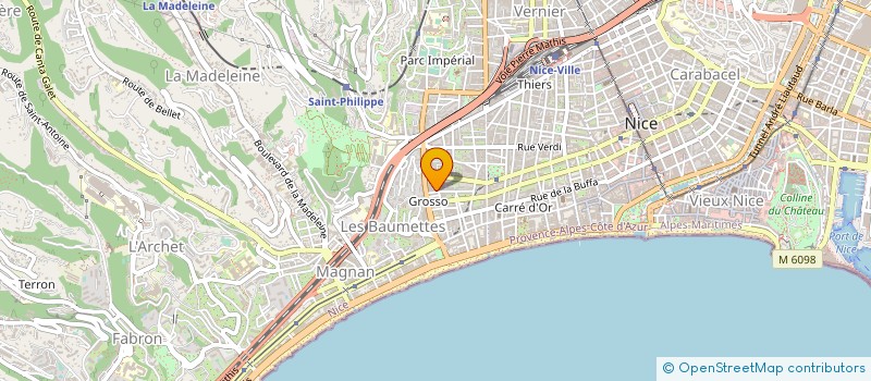 localisation de l'entreprise SCI GELOT à NICE