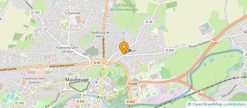 localisation de l'entreprise SCI GELOU  MAUBEUGE