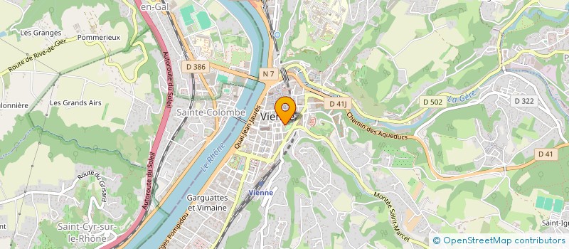 localisation de l'entreprise SCI GELPER  VIENNE