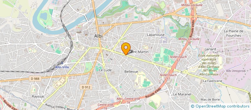 localisation de l'entreprise SCI GELY à ALBI