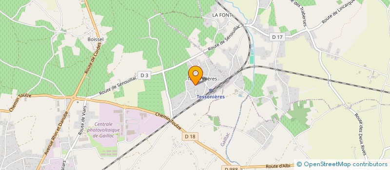 localisation de l'entreprise SCI GELY & CO  GAILLAC