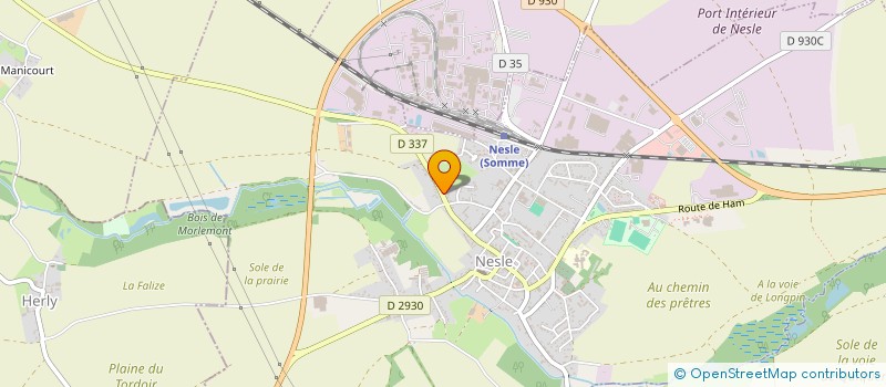 localisation de l'entreprise SCI GEM  NESLE