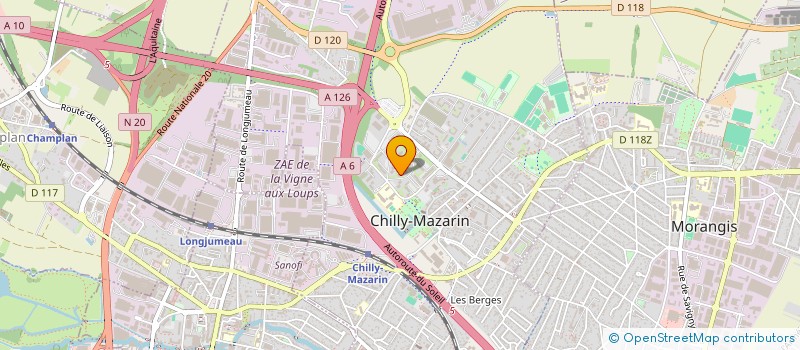 localisation de l'entreprise SCI GEM à CHILLY-MAZARIN