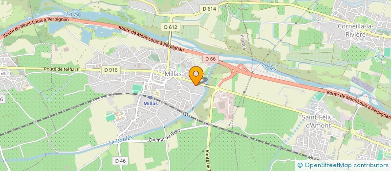 localisation de l'entreprise SCI GEM  MILLAS