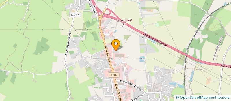 localisation de l'entreprise SCI GEM PAATON  VARENNES-VAUZELLES