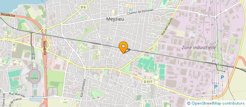 localisation de l'entreprise SCI GEMA 23  MEYZIEU