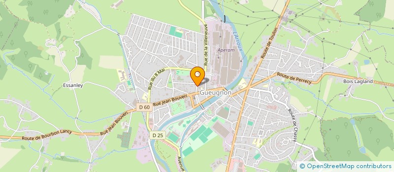 localisation de l'entreprise SCI GEMA  GUEUGNON