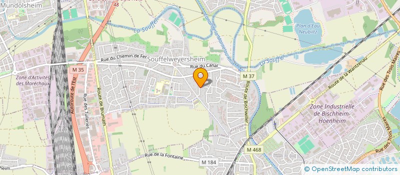 localisation de l'entreprise SCI GEMA 4  SOUFFELWEYERSHEIM