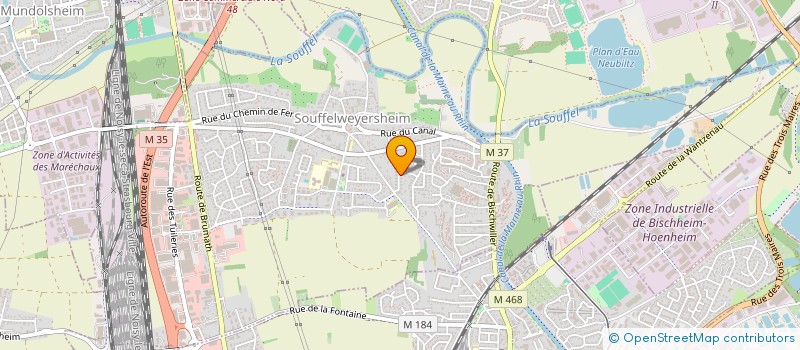 localisation de l'entreprise SCI GEMA 5  SOUFFELWEYERSHEIM