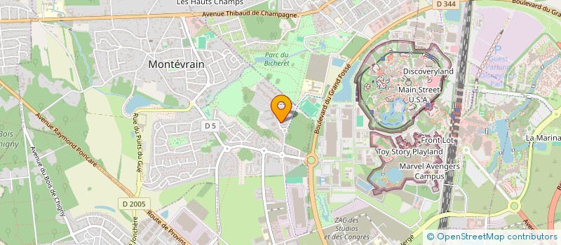 localisation de l'entreprise SCI GEMAC  MONTEVRAIN