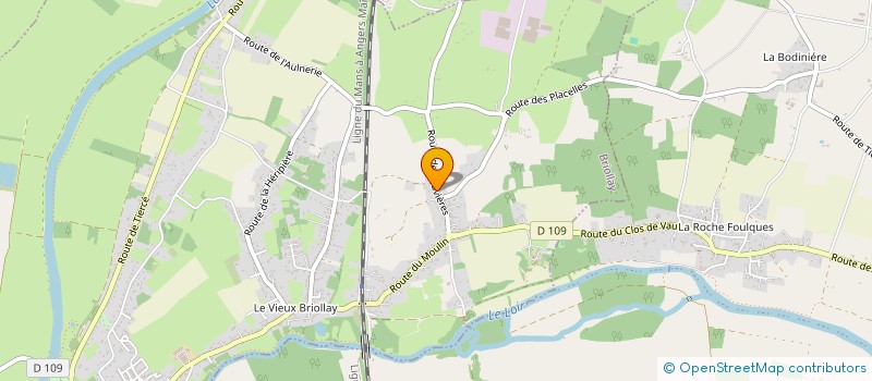 localisation de l'entreprise SCI GEMADER  BRIOLLAY