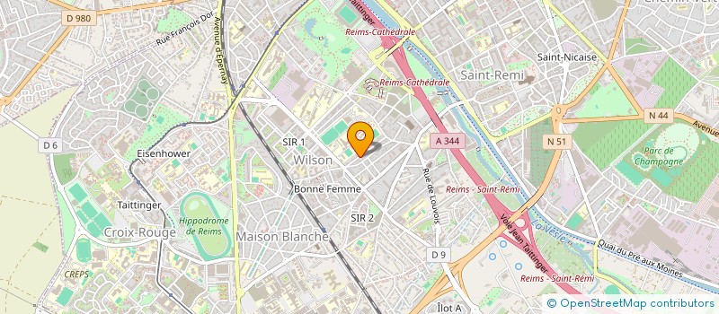 localisation de l'entreprise SCI GEMAFLO  REIMS