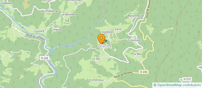 localisation de l'entreprise SCI GEMAG  LALOUVESC