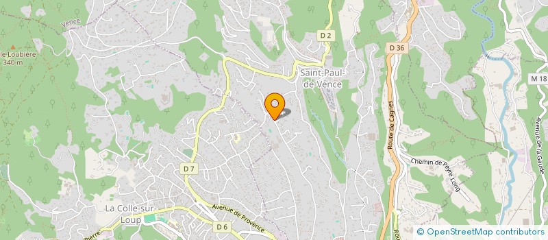 localisation de l'entreprise SCI GEMAXOUBEN à SAINT-PAUL-DE-VENCE