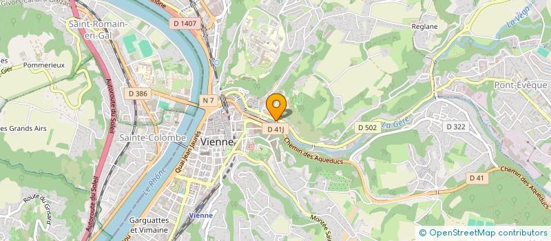 localisation de l'entreprise SCI GEMEAUX  VIENNE