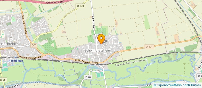 localisation de l'entreprise SCI GEMEDLI  HOCHFELDEN