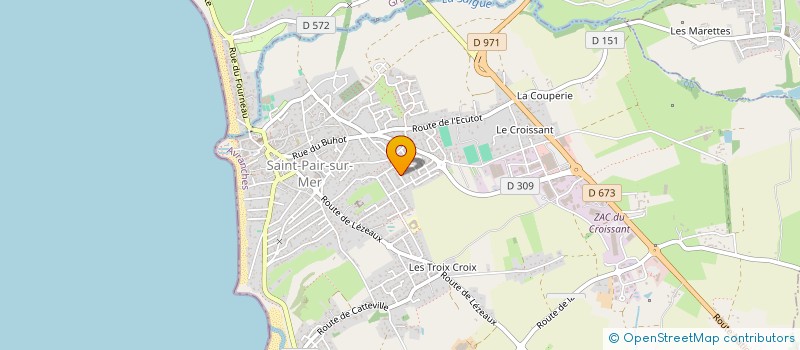 localisation de l'entreprise SCI GEMESA  SAINT-PAIR-SUR-MER