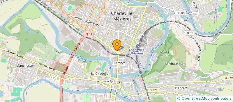 localisation de l'entreprise SCI GEMM  CHARLEVILLE-MEZIERES