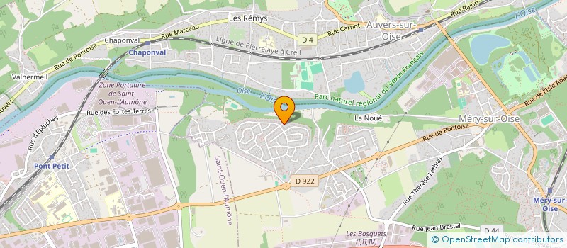 localisation de l'entreprise SCI GEMMC POULAIN IMMOBILIER  MERY-SUR-OISE