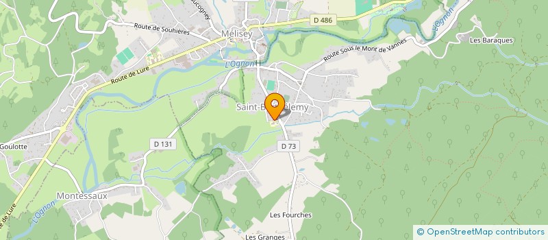 localisation de l'entreprise SCI GEMO  MELISEY