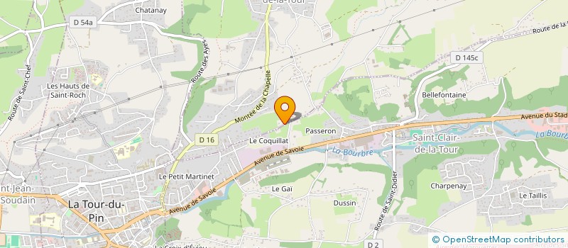 localisation de l'entreprise SCI GEMONI  LA CHAPELLE-DE-LA-TOUR