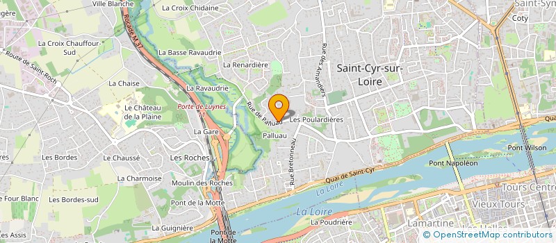 localisation de l'entreprise SCI GEMOTOURS à SAINT-CYR-SUR-LOIRE