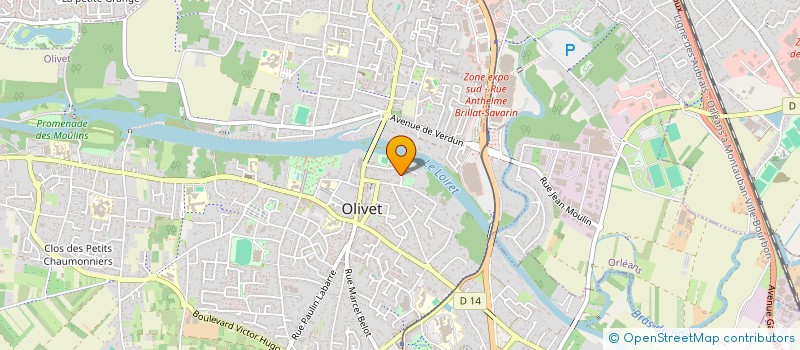 localisation de l'entreprise SCI GENA à OLIVET