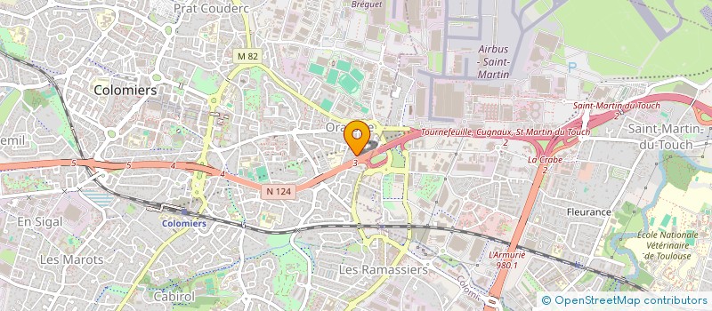 localisation de l'entreprise SCI GENATH  COLOMIERS