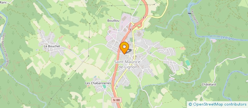 localisation de l'entreprise SCI GENBA  SAINT-MAURICE-DE-LIGNON