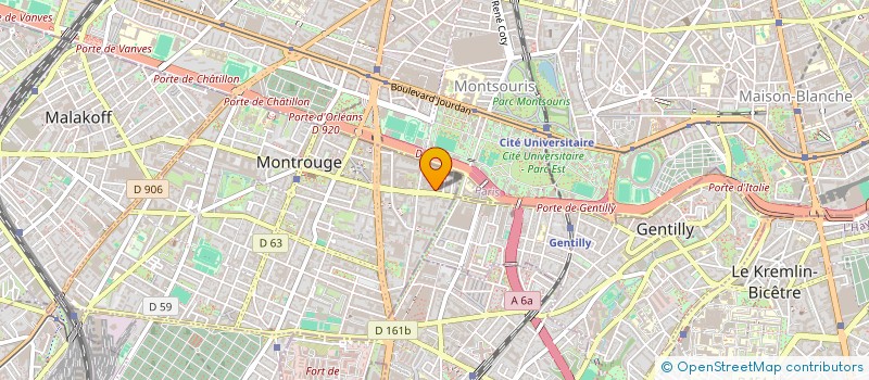 localisation de l'entreprise SCI GENCO  MONTROUGE