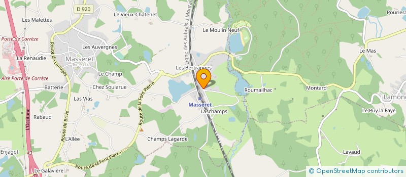 localisation de l'entreprise SCI GENDILLOUT  MASSERET