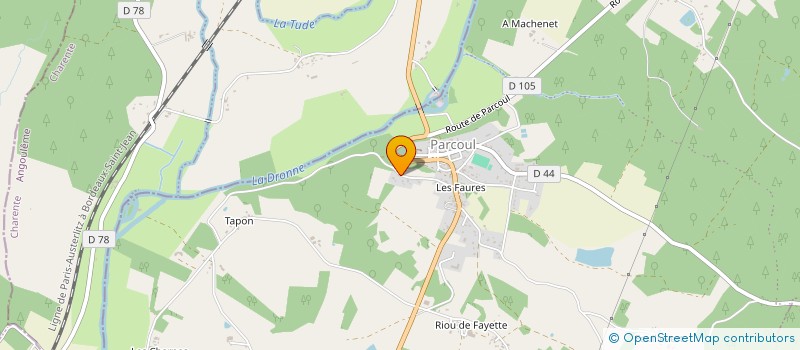 localisation de l'entreprise SCI GENDRAU  PARCOUL-CHENAUD