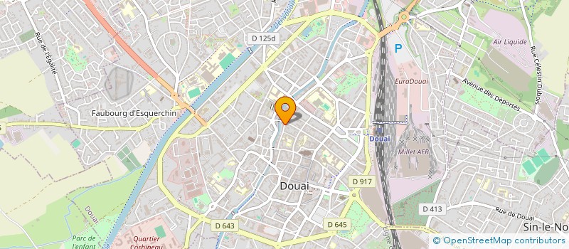 localisation de l'entreprise SCI GENEMED 73 à DOUAI