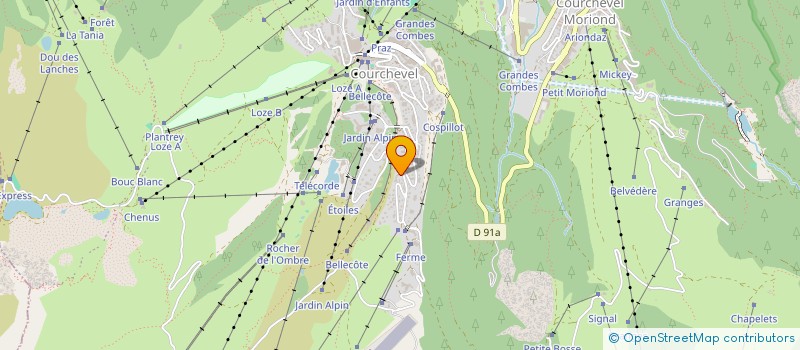 localisation de l'entreprise SCI GENEPI à COURCHEVEL