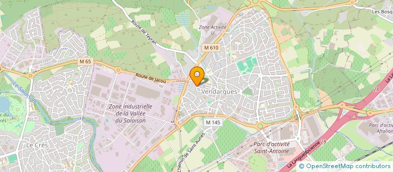 localisation de l'entreprise SCI GENER à VENDARGUES
