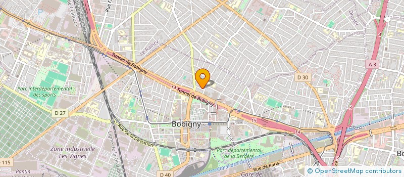 localisation de l'entreprise SCI GENER JI  BOBIGNY