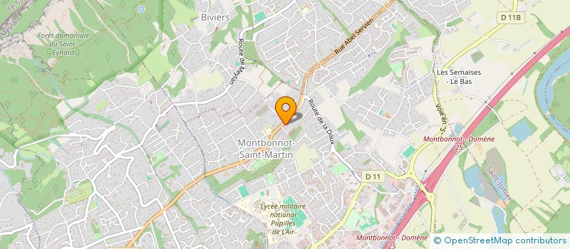 localisation de l'entreprise SCI GENERAL DE GAULLE  MONTBONNOT-SAINT-MARTIN