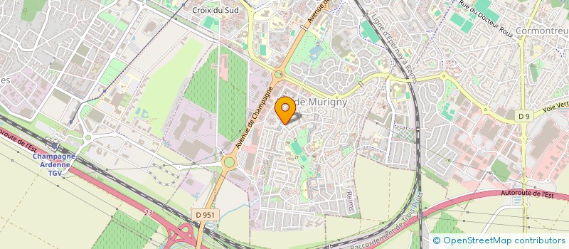 localisation de l'entreprise SCI GENERAL INVESTISSEMENT  REIMS