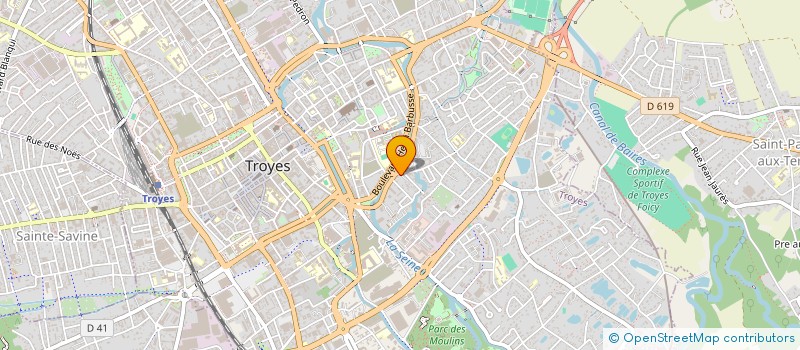 localisation de l'entreprise SCI GENERAL LECLERC à TROYES