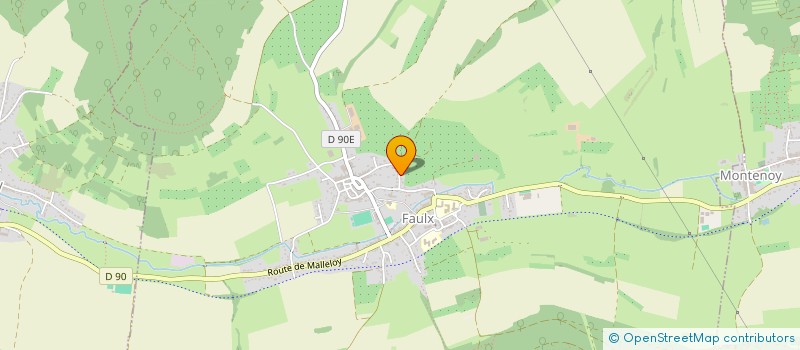 localisation de l'entreprise SCI GENERAL LECLERC  FAULX