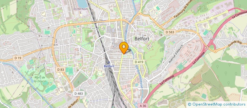 localisation de l'entreprise SCI GENERALE à BELFORT
